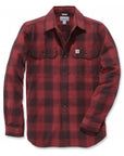 Chemise à carreaux Carhartt rouge
