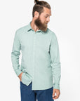 NS502 - Chemise délavée en coton twill Écoresponsable H/F - 135g