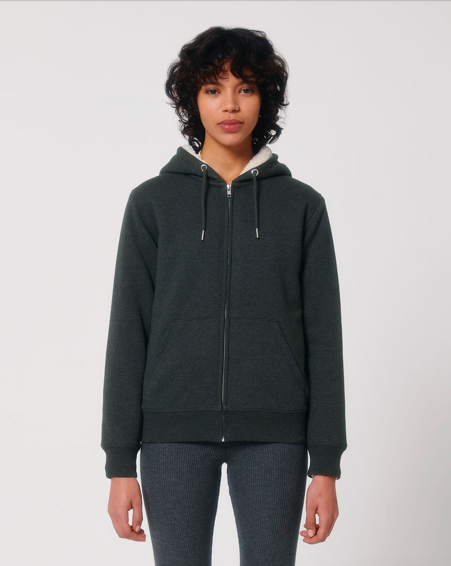 SWEATSHIRT À CAPUCHE UNISEXE DOUBLÉ EN SHERPA AVEC FERMETURE ÉCLAIR - Stanley/Stella