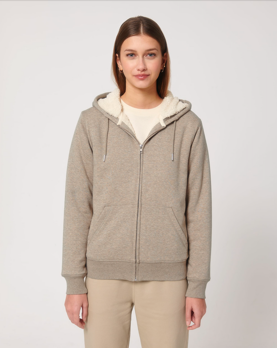 SWEATSHIRT À CAPUCHE UNISEXE DOUBLÉ EN SHERPA AVEC FERMETURE ÉCLAIR - Stanley/Stella