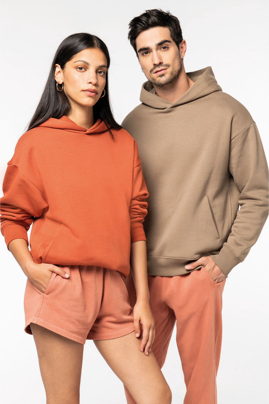 Sweat à capuche oversize 300g Unisexe [NS408]