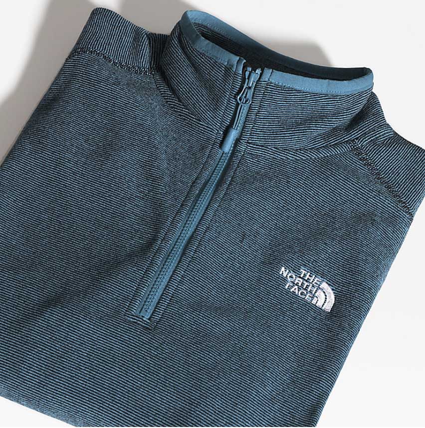 Pull polaire 100 zippé 1/4 H/F GLACIER [POTNFGL]