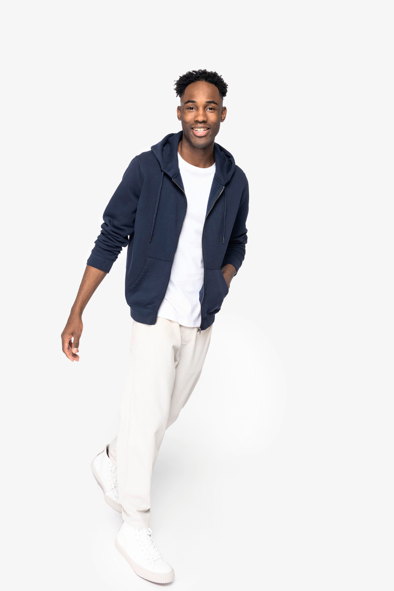 NS402 - Sweat zippé capuche unisexe Écoresponsable - 350g