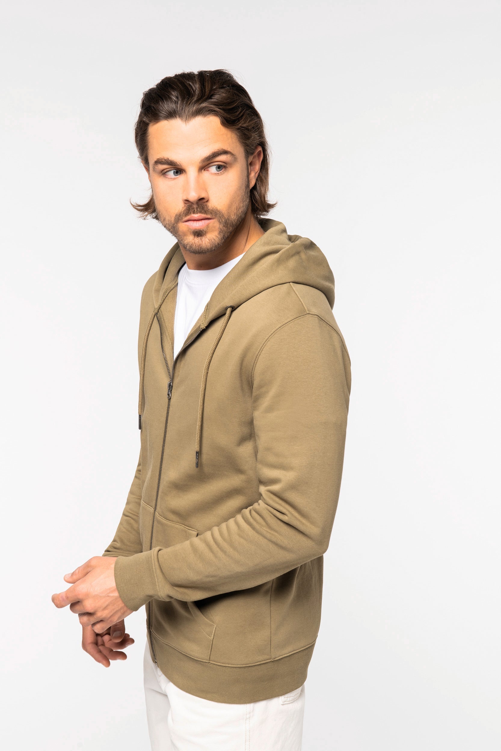 NS402 - Sweat zippé capuche unisexe Écoresponsable - 350g