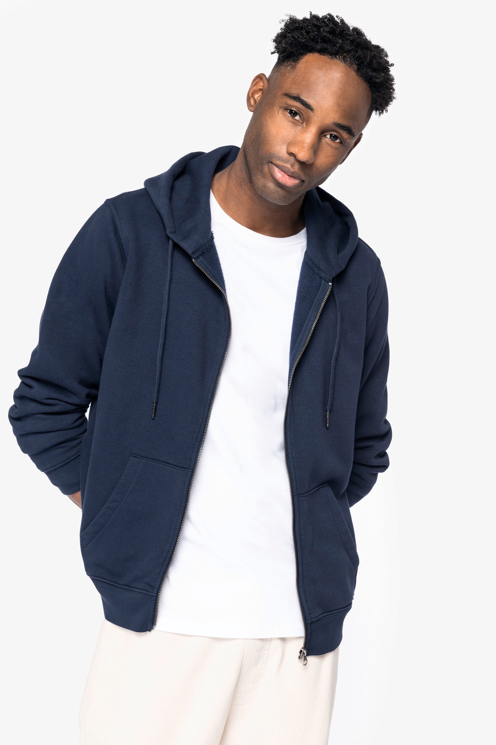NS402 - Sweat zippé capuche unisexe Écoresponsable - 350g