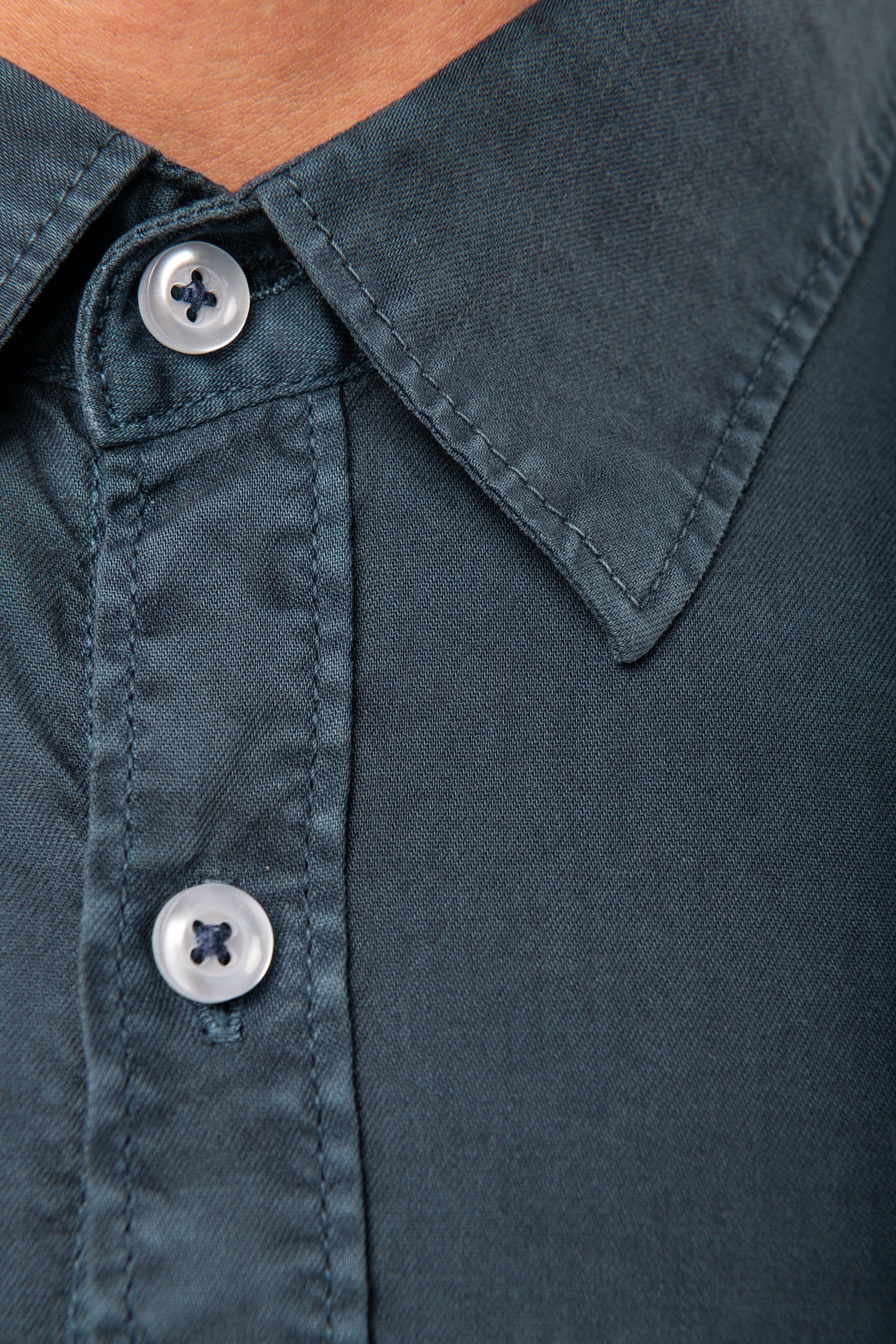 NS502 - Chemise délavée en coton twill Écoresponsable H/F - 135g