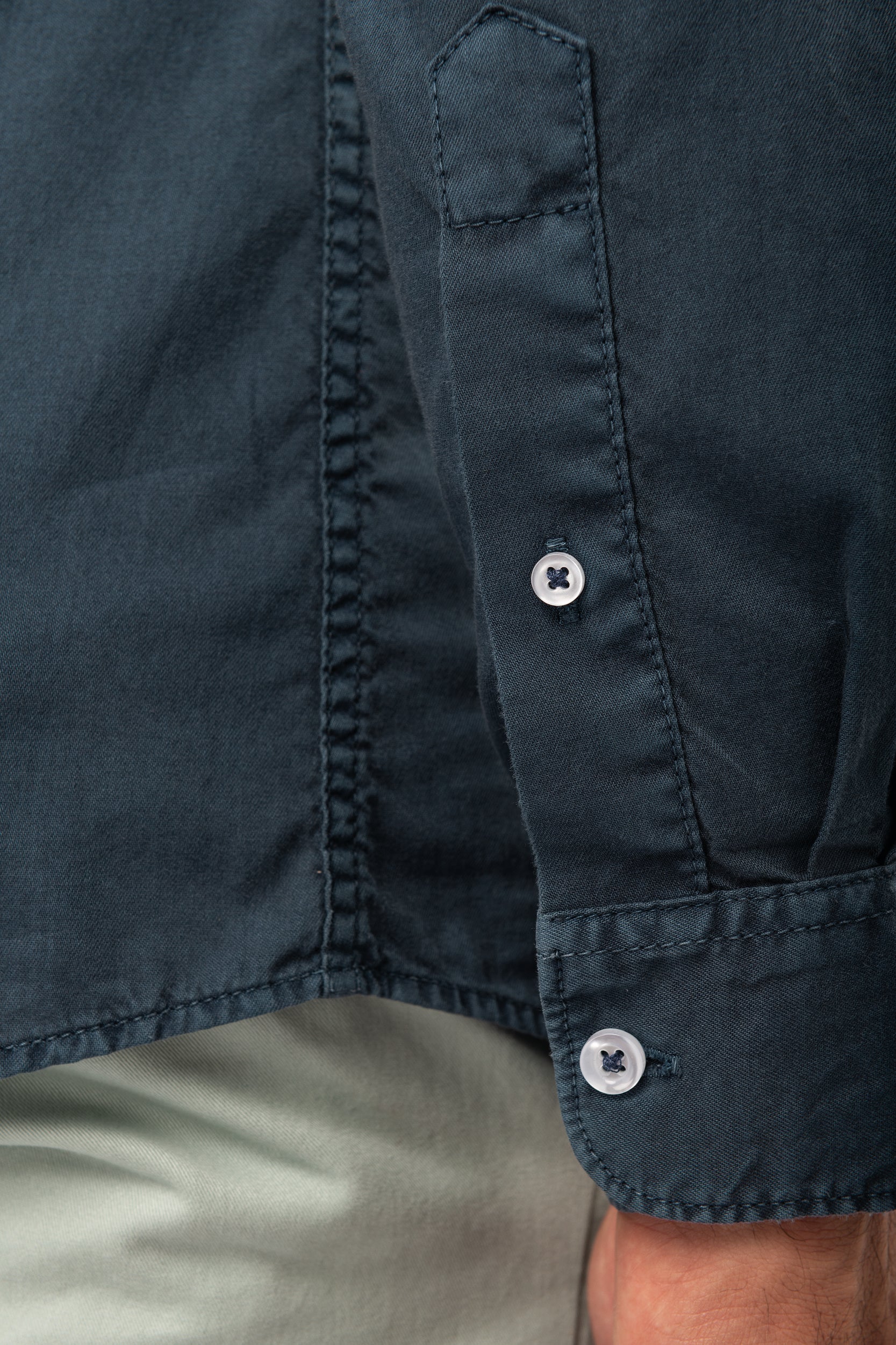 NS502 - Chemise délavée en coton twill Écoresponsable H/F - 135g