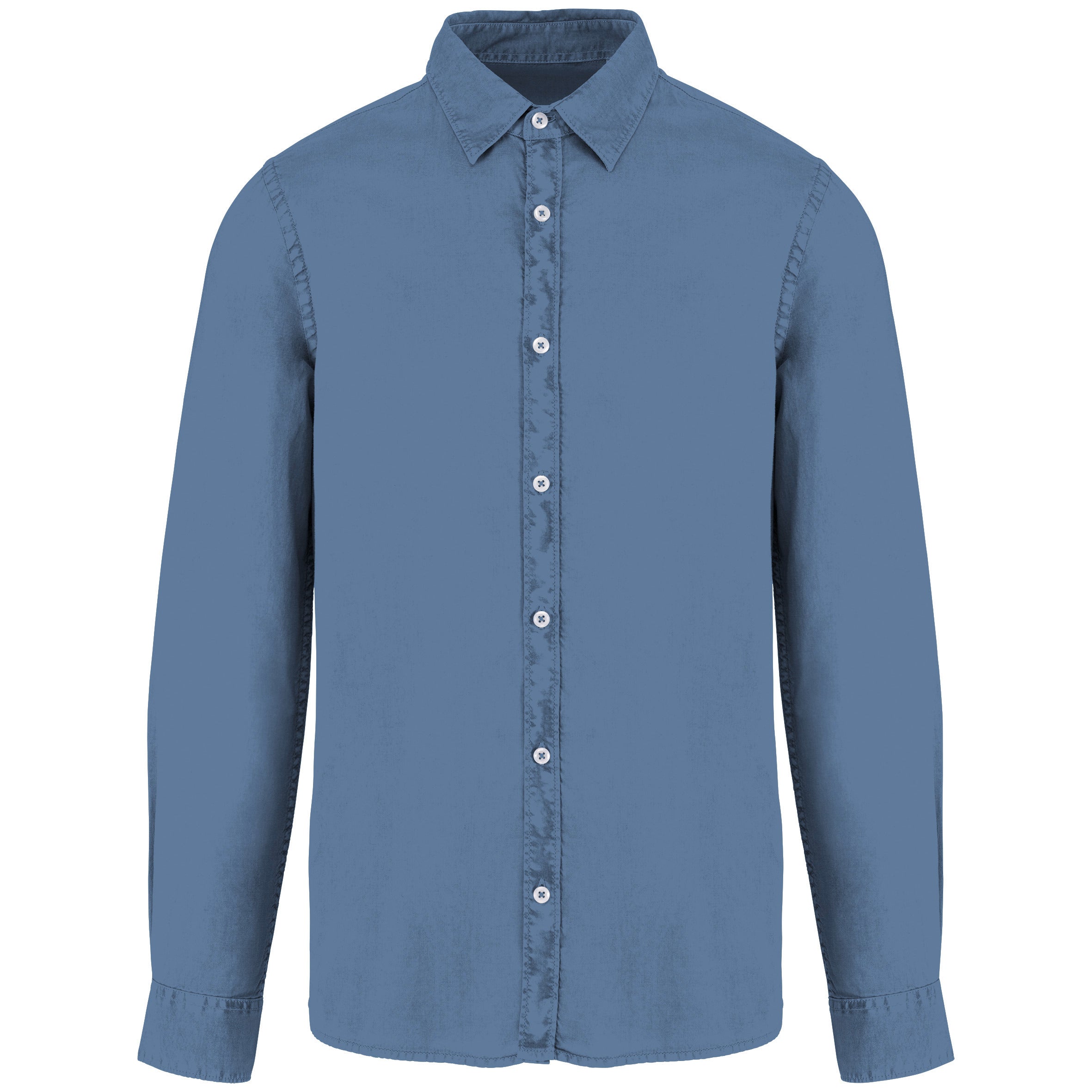 NS502 - Chemise délavée en coton twill Écoresponsable H/F - 135g