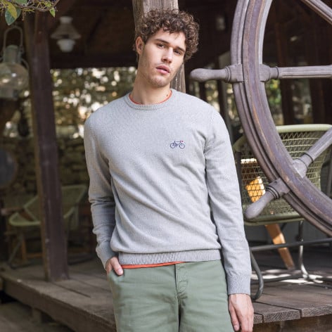 Pull col rond en coton Homme - Faguo [Marly]