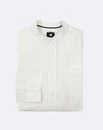 Chemise col mao en lin et coton Homme - Faguo [CHIAVARI]